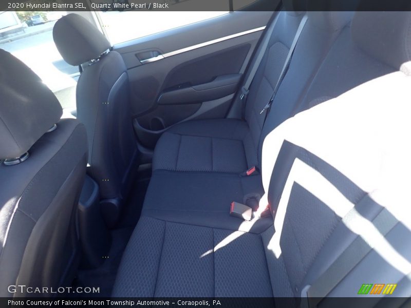 Quartz White Pearl / Black 2020 Hyundai Elantra SEL