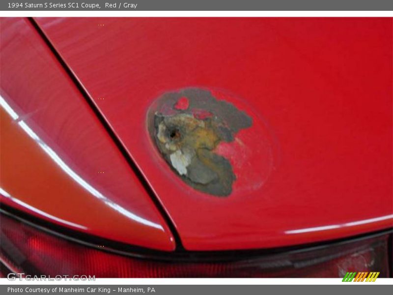 Red / Gray 1994 Saturn S Series SC1 Coupe