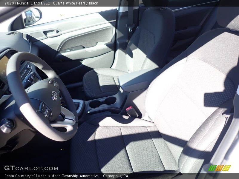 Quartz White Pearl / Black 2020 Hyundai Elantra SEL