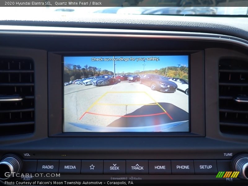 Quartz White Pearl / Black 2020 Hyundai Elantra SEL