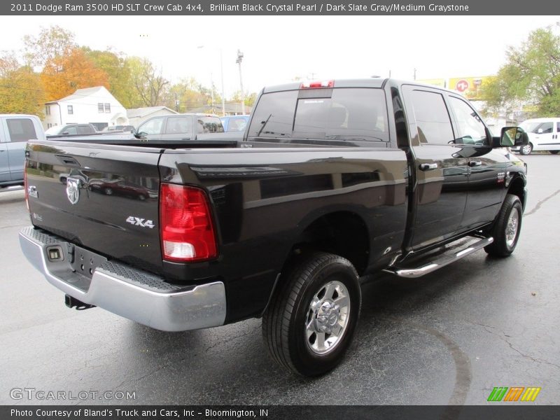 Brilliant Black Crystal Pearl / Dark Slate Gray/Medium Graystone 2011 Dodge Ram 3500 HD SLT Crew Cab 4x4