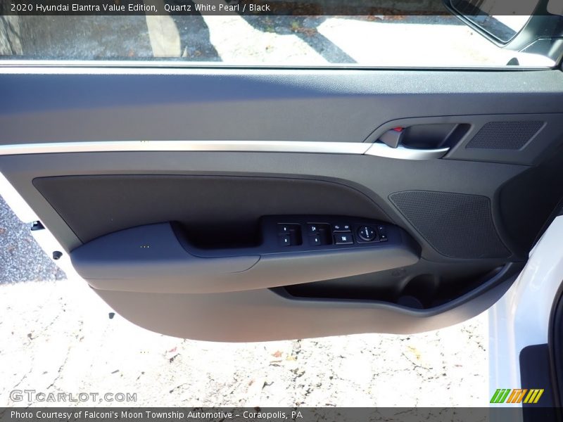 Quartz White Pearl / Black 2020 Hyundai Elantra Value Edition
