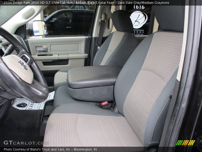 Brilliant Black Crystal Pearl / Dark Slate Gray/Medium Graystone 2011 Dodge Ram 3500 HD SLT Crew Cab 4x4