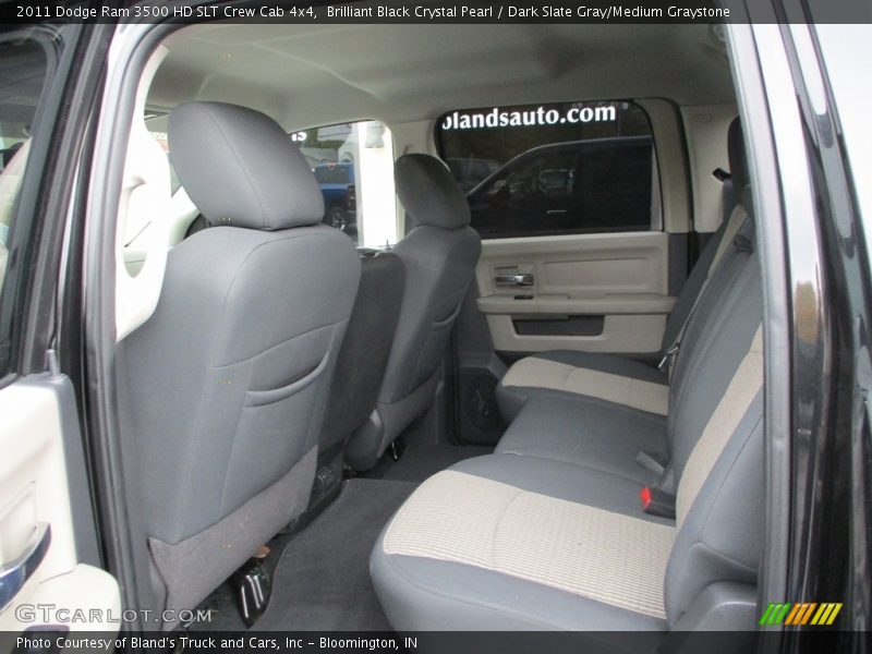 Brilliant Black Crystal Pearl / Dark Slate Gray/Medium Graystone 2011 Dodge Ram 3500 HD SLT Crew Cab 4x4