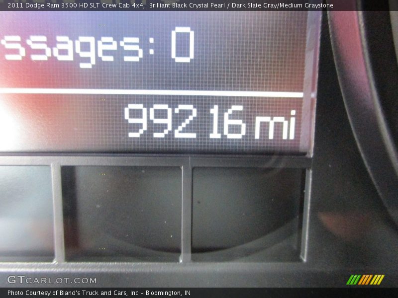 Brilliant Black Crystal Pearl / Dark Slate Gray/Medium Graystone 2011 Dodge Ram 3500 HD SLT Crew Cab 4x4