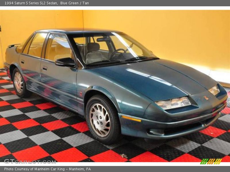 Blue Green / Tan 1994 Saturn S Series SL2 Sedan