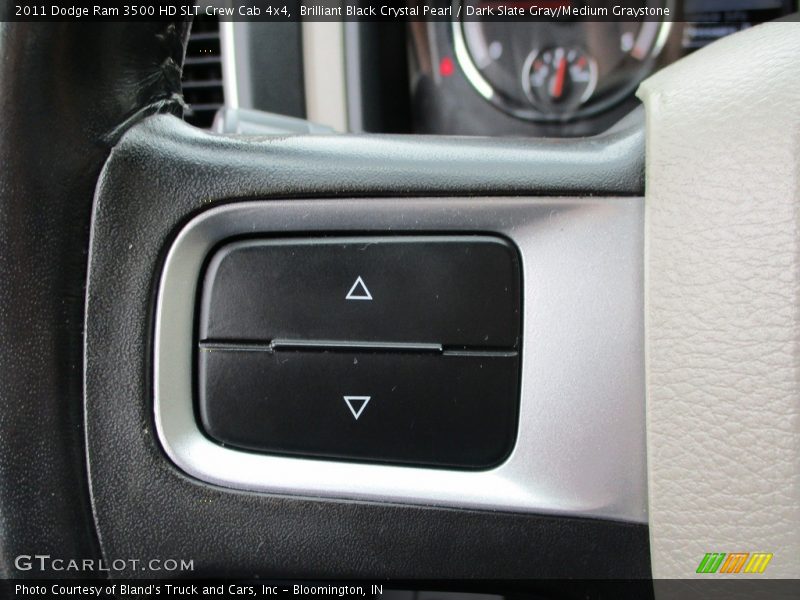 Brilliant Black Crystal Pearl / Dark Slate Gray/Medium Graystone 2011 Dodge Ram 3500 HD SLT Crew Cab 4x4