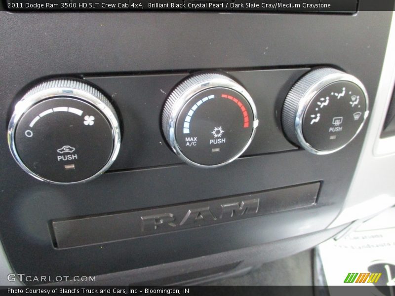 Brilliant Black Crystal Pearl / Dark Slate Gray/Medium Graystone 2011 Dodge Ram 3500 HD SLT Crew Cab 4x4