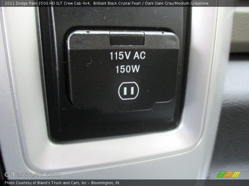 Brilliant Black Crystal Pearl / Dark Slate Gray/Medium Graystone 2011 Dodge Ram 3500 HD SLT Crew Cab 4x4