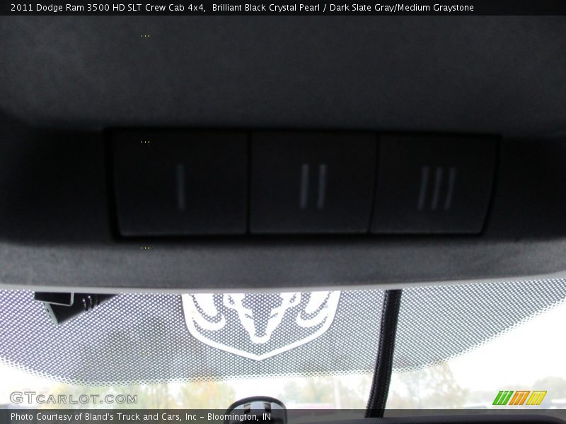 Brilliant Black Crystal Pearl / Dark Slate Gray/Medium Graystone 2011 Dodge Ram 3500 HD SLT Crew Cab 4x4