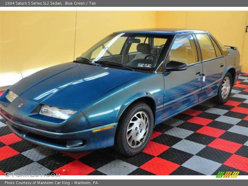 Blue Green / Tan 1994 Saturn S Series SL2 Sedan