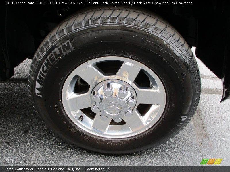 Brilliant Black Crystal Pearl / Dark Slate Gray/Medium Graystone 2011 Dodge Ram 3500 HD SLT Crew Cab 4x4