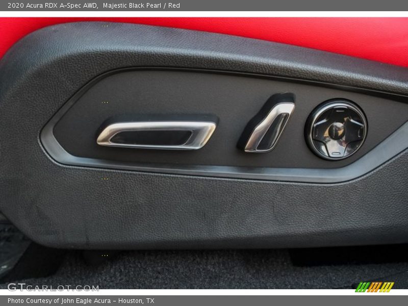 Majestic Black Pearl / Red 2020 Acura RDX A-Spec AWD