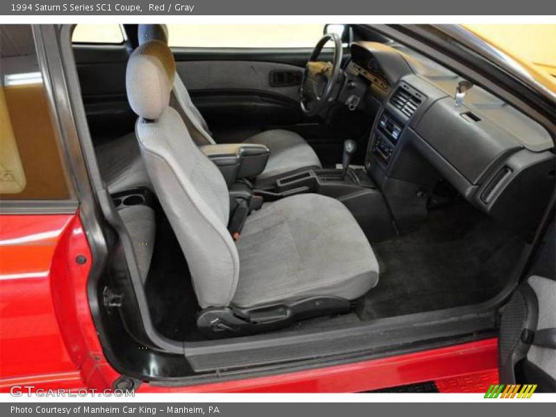 Red / Gray 1994 Saturn S Series SC1 Coupe