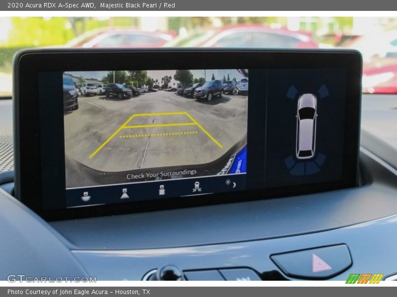 Majestic Black Pearl / Red 2020 Acura RDX A-Spec AWD