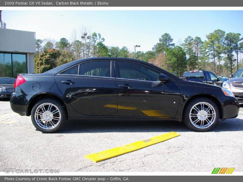 Carbon Black Metallic / Ebony 2009 Pontiac G6 V6 Sedan