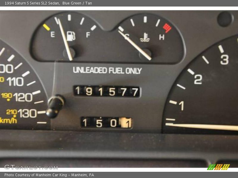 Blue Green / Tan 1994 Saturn S Series SL2 Sedan
