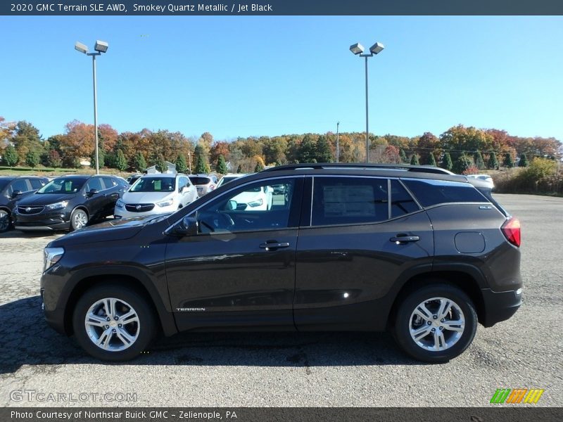 Smokey Quartz Metallic / Jet Black 2020 GMC Terrain SLE AWD