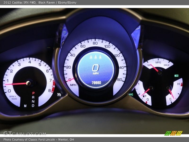 Black Raven / Ebony/Ebony 2012 Cadillac SRX FWD