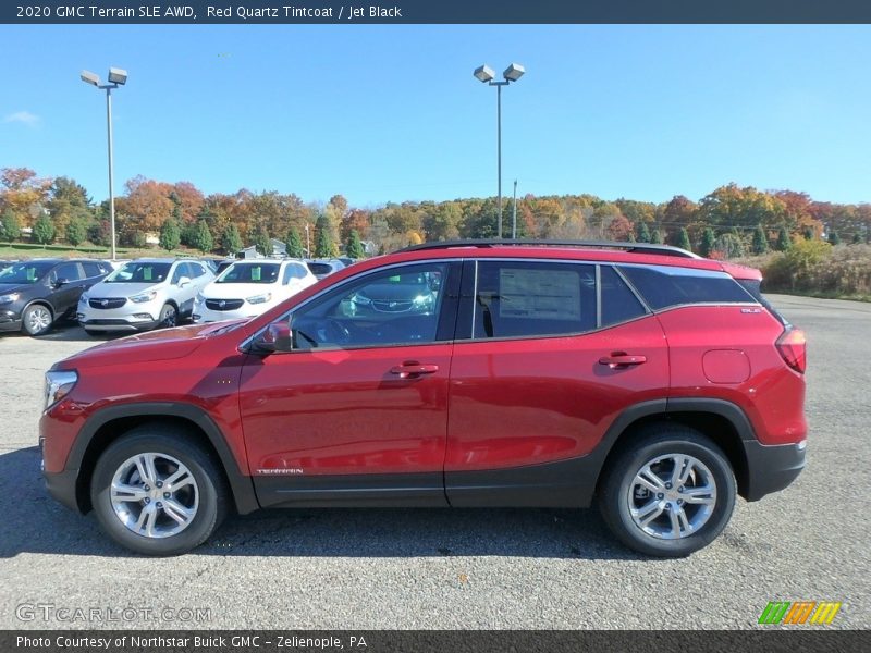 Red Quartz Tintcoat / Jet Black 2020 GMC Terrain SLE AWD