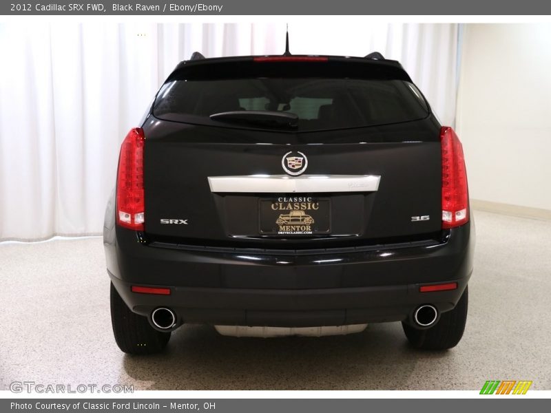 Black Raven / Ebony/Ebony 2012 Cadillac SRX FWD