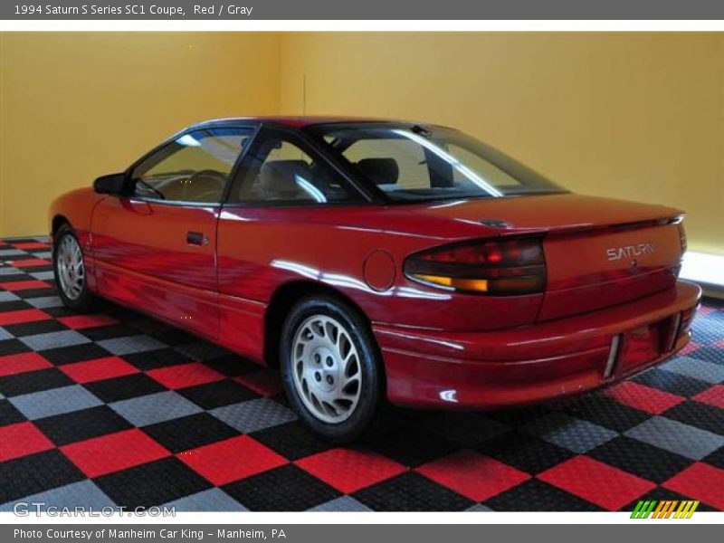 Red / Gray 1994 Saturn S Series SC1 Coupe