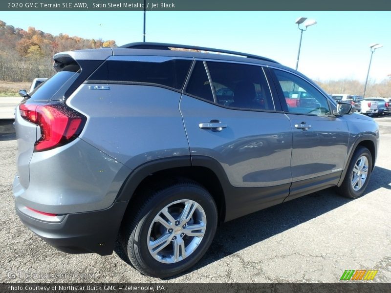 Satin Steel Metallic / Jet Black 2020 GMC Terrain SLE AWD