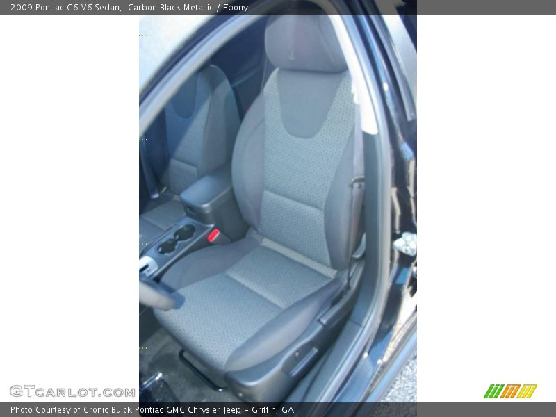 Carbon Black Metallic / Ebony 2009 Pontiac G6 V6 Sedan