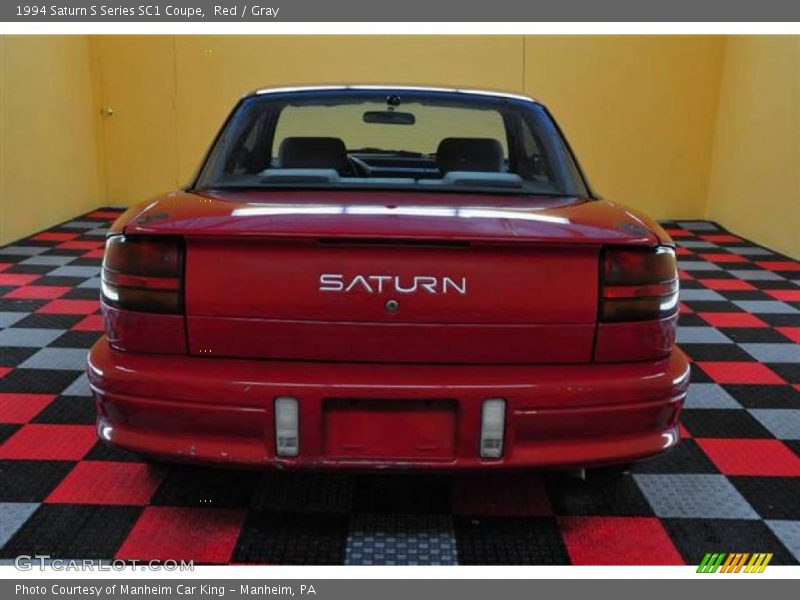 Red / Gray 1994 Saturn S Series SC1 Coupe