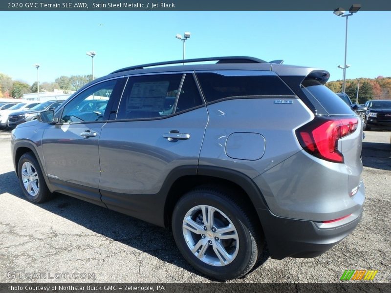 Satin Steel Metallic / Jet Black 2020 GMC Terrain SLE AWD