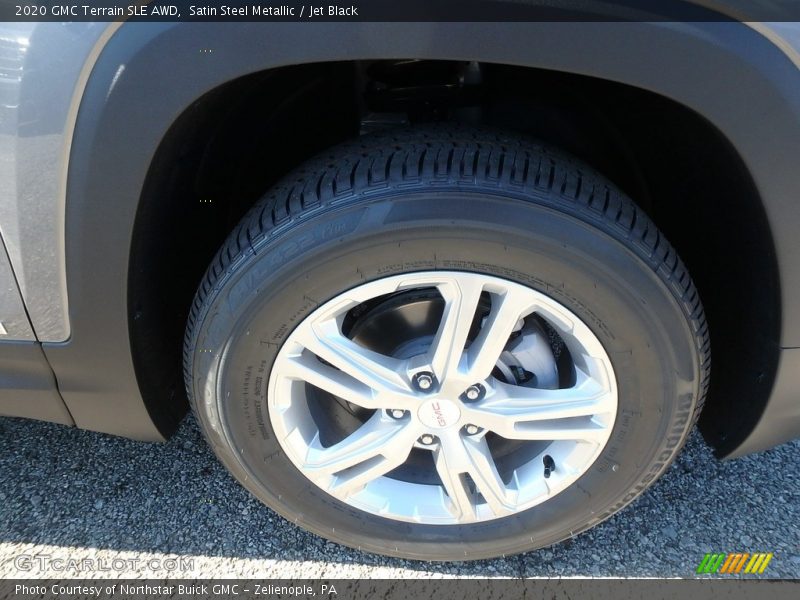 Satin Steel Metallic / Jet Black 2020 GMC Terrain SLE AWD