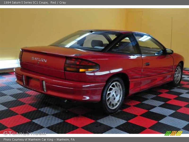 Red / Gray 1994 Saturn S Series SC1 Coupe