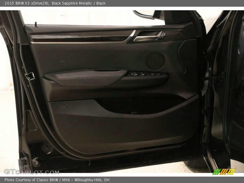 Black Sapphire Metallic / Black 2015 BMW X3 xDrive28i