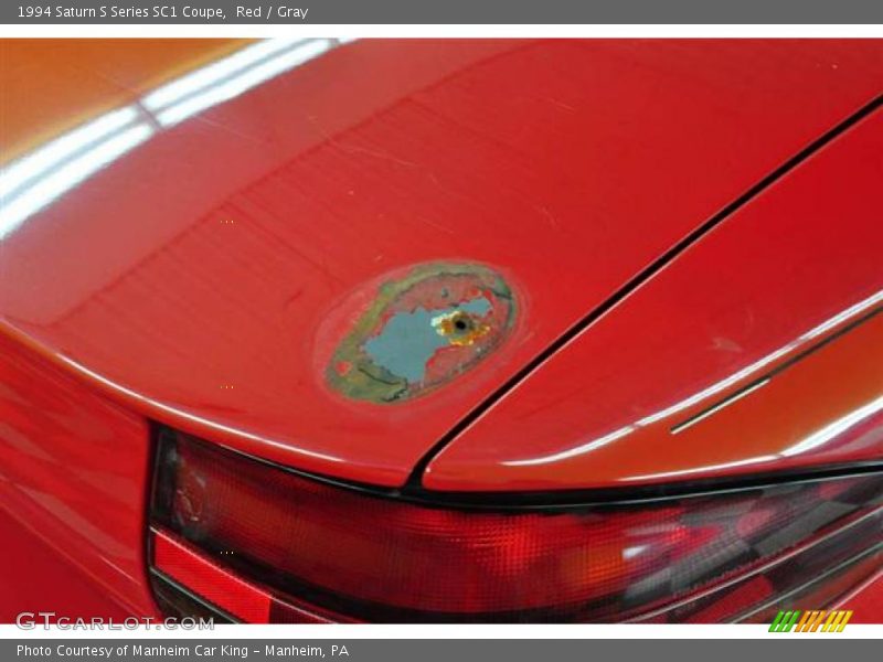 Red / Gray 1994 Saturn S Series SC1 Coupe