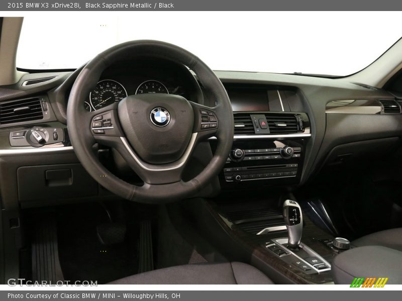 Black Sapphire Metallic / Black 2015 BMW X3 xDrive28i