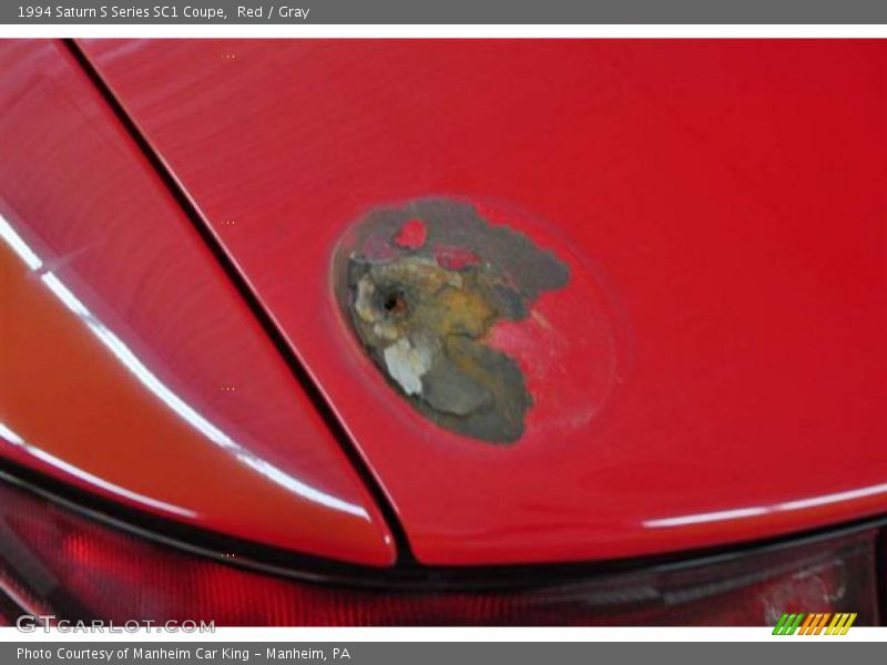 Red / Gray 1994 Saturn S Series SC1 Coupe