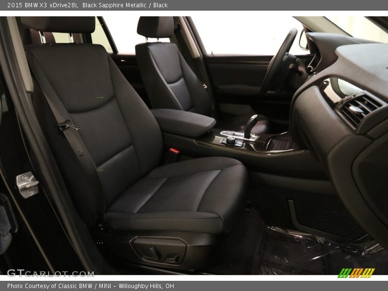 Black Sapphire Metallic / Black 2015 BMW X3 xDrive28i