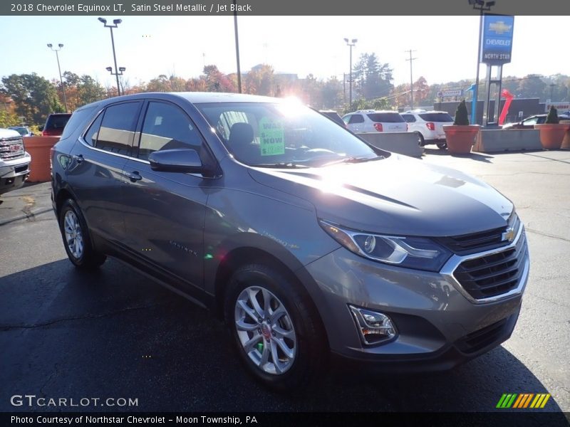 Satin Steel Metallic / Jet Black 2018 Chevrolet Equinox LT