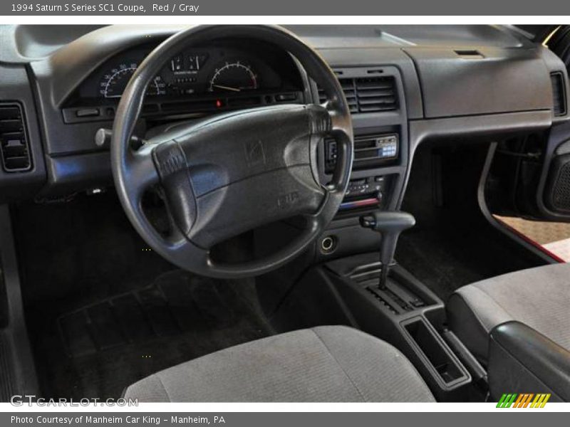 Red / Gray 1994 Saturn S Series SC1 Coupe