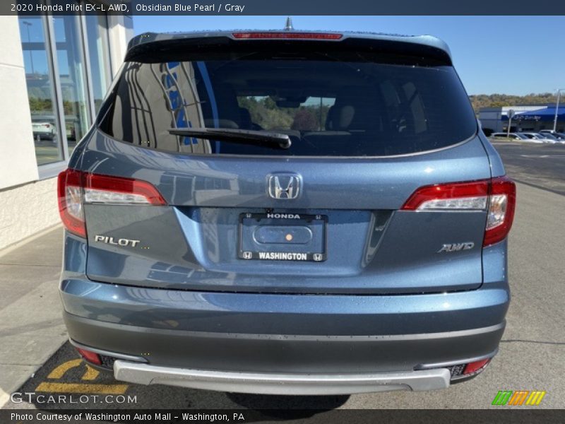 Obsidian Blue Pearl / Gray 2020 Honda Pilot EX-L AWD