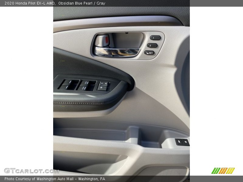 Obsidian Blue Pearl / Gray 2020 Honda Pilot EX-L AWD