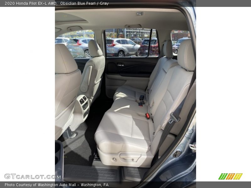 Obsidian Blue Pearl / Gray 2020 Honda Pilot EX-L AWD