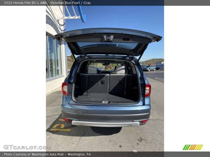 Obsidian Blue Pearl / Gray 2020 Honda Pilot EX-L AWD