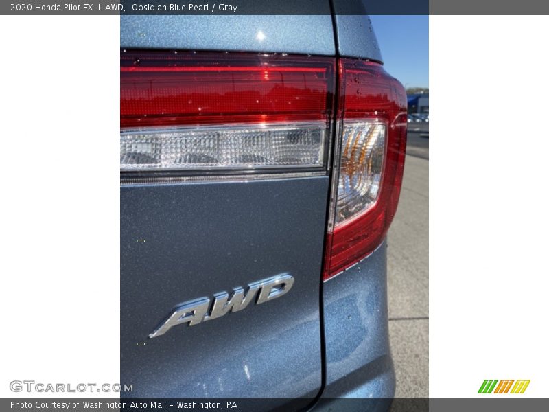 Obsidian Blue Pearl / Gray 2020 Honda Pilot EX-L AWD