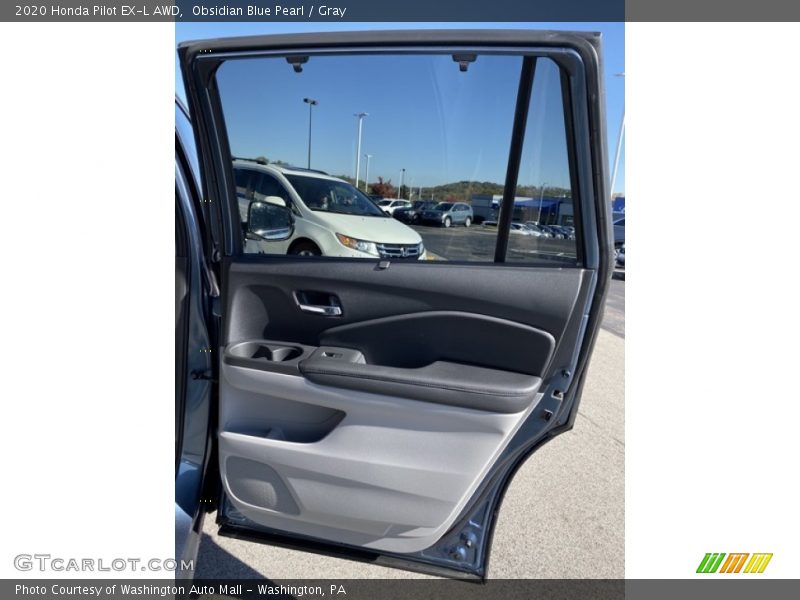 Obsidian Blue Pearl / Gray 2020 Honda Pilot EX-L AWD