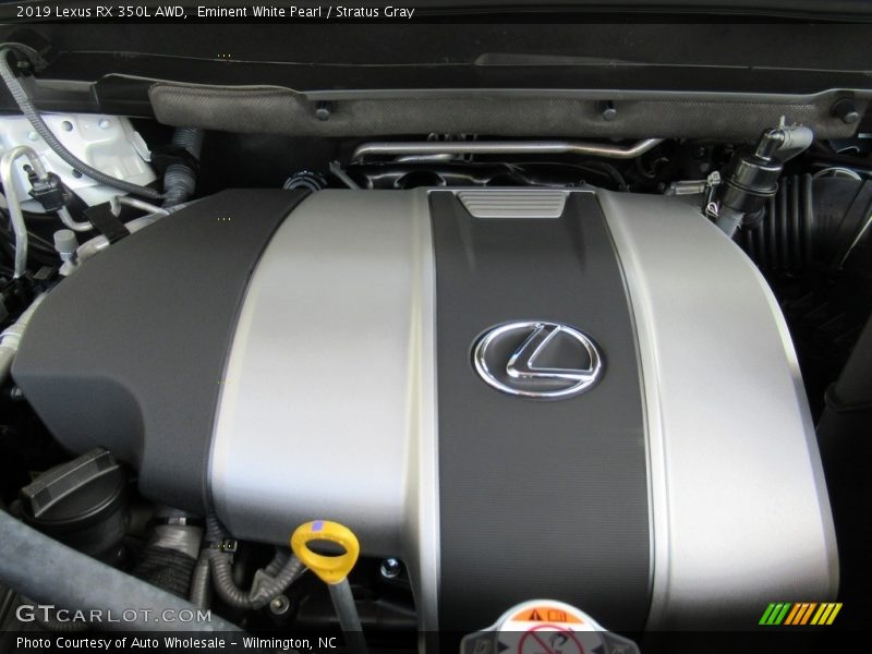 Eminent White Pearl / Stratus Gray 2019 Lexus RX 350L AWD