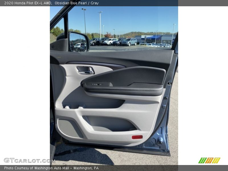 Obsidian Blue Pearl / Gray 2020 Honda Pilot EX-L AWD