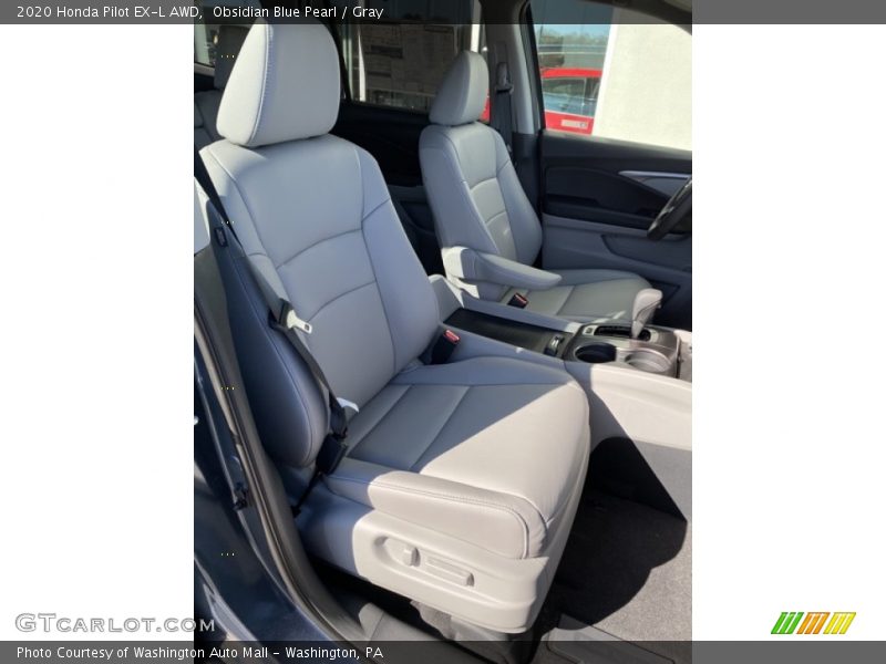 Obsidian Blue Pearl / Gray 2020 Honda Pilot EX-L AWD