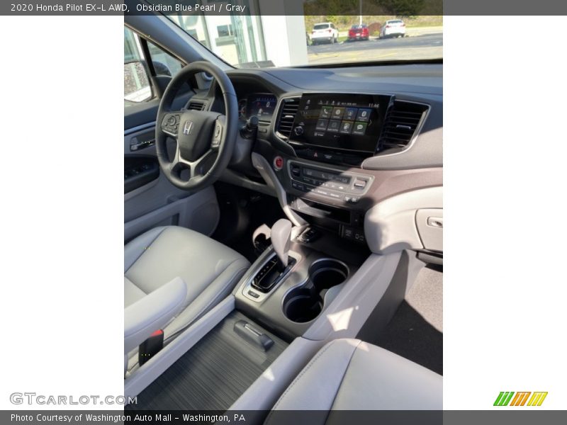 Obsidian Blue Pearl / Gray 2020 Honda Pilot EX-L AWD