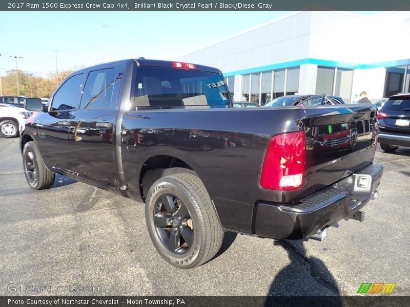Brilliant Black Crystal Pearl / Black/Diesel Gray 2017 Ram 1500 Express Crew Cab 4x4